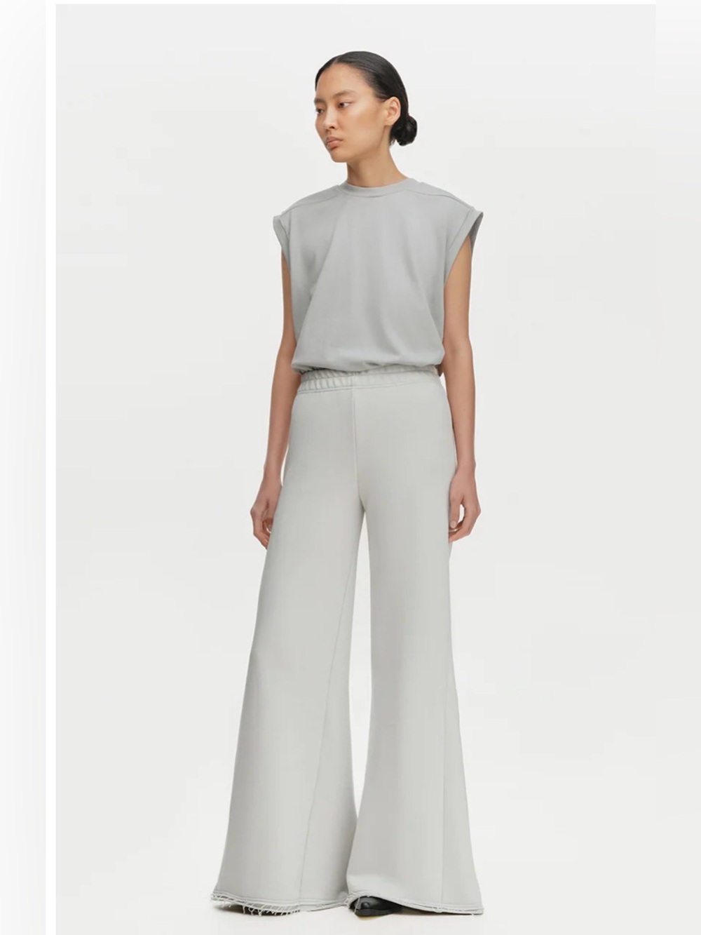 Manjul Chic White Wide-Leg Palazzo Pants